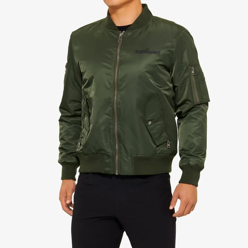 BOMBER Zip Jacket Army Green — image 1 of 1