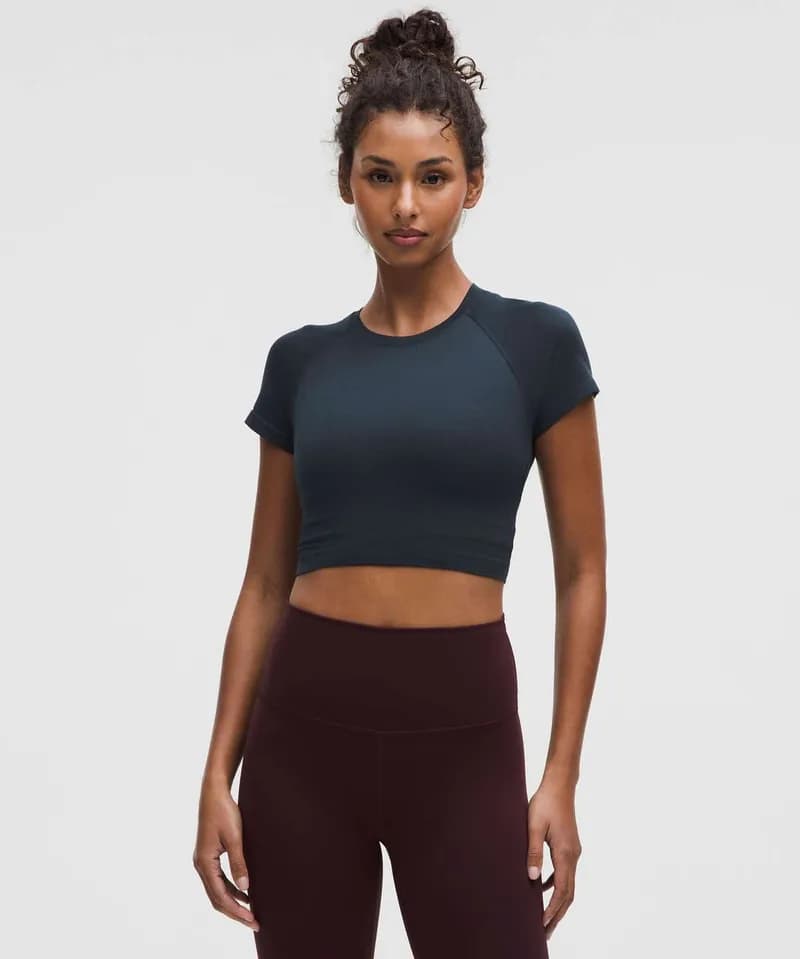 CROPPED Tech Tee Navy — image 1 of 1