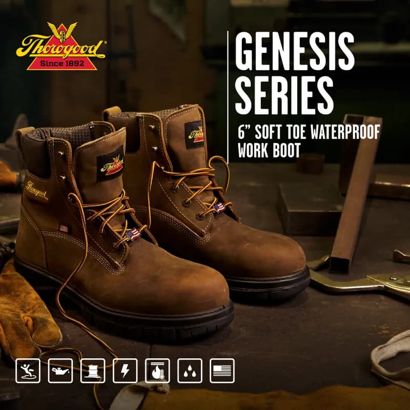 Genesis Series 6″ Chestnut Waterproof Work Boot — image 1 of 1