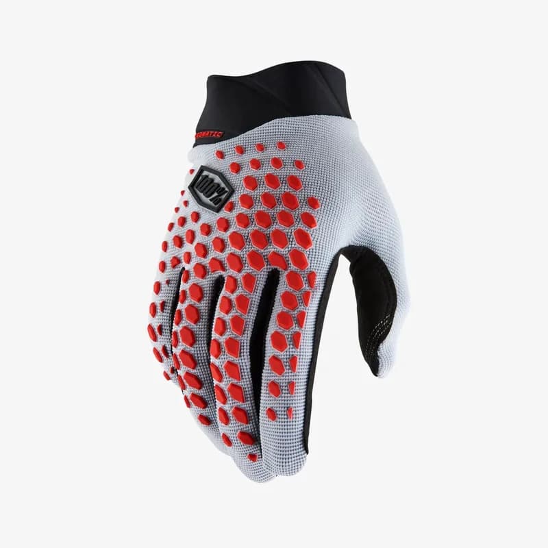 GEOMATIC Gloves Grey/Racer Red MTB — image 1 of 1