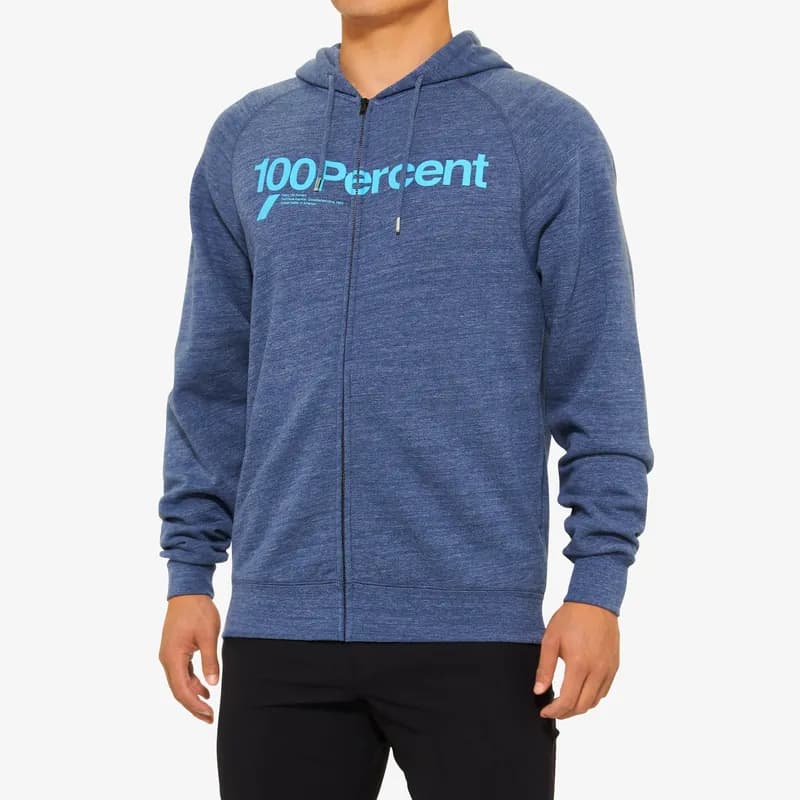 KERV Zip Hoodie Fleece Heather Navy — image 1 of 1