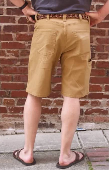 Stretch Canvas Six Pocket Short - Khaki — image 1 of 1