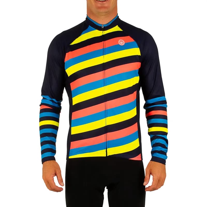 Men's MultiStripe Aero Long Sleeve Jersey — image 1 of 1