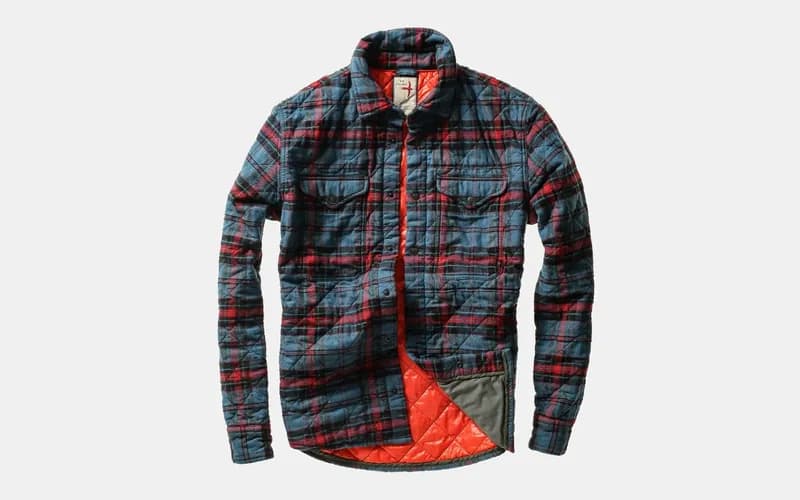 Quilted Flannel Shirt Jacket with Pockets — image 1 of 1