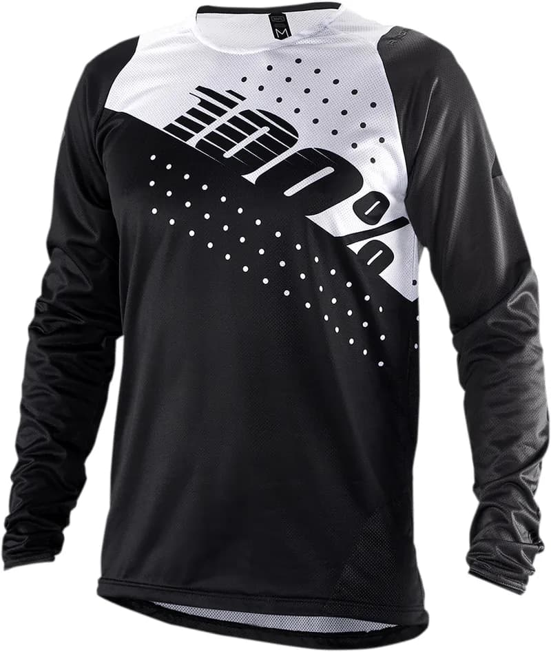 R-CORE Long Sleeve Jersey Black/White — image 1 of 1