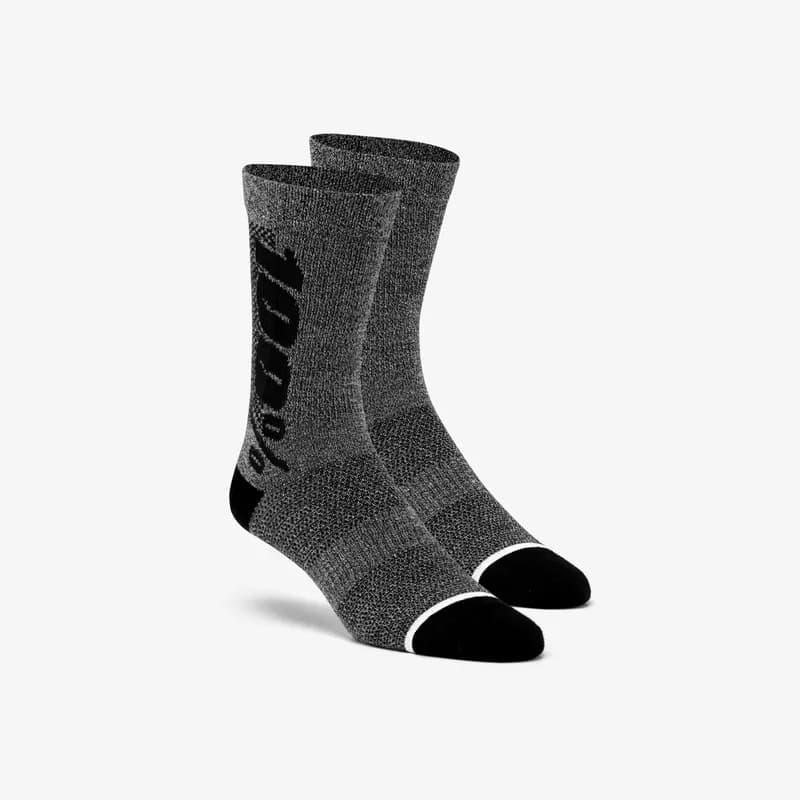 RYTHYM Merino Wool Performance Socks Silver/Cherry