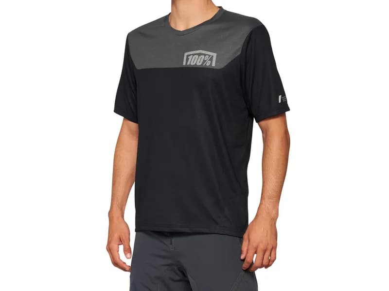 Short Sleeve Jersey Black/Charcoal — image 1 of 1