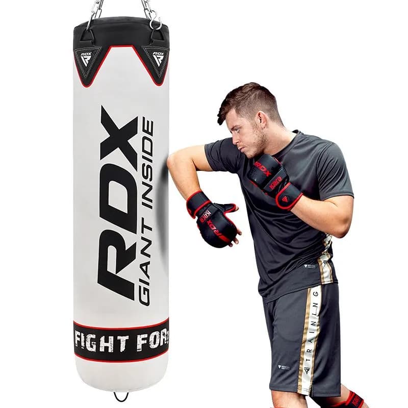 RDX F1 4ft / 5ft 4-in-1 Punch Bag with Mitts and Ceiling Hook Set — image 1 of 1