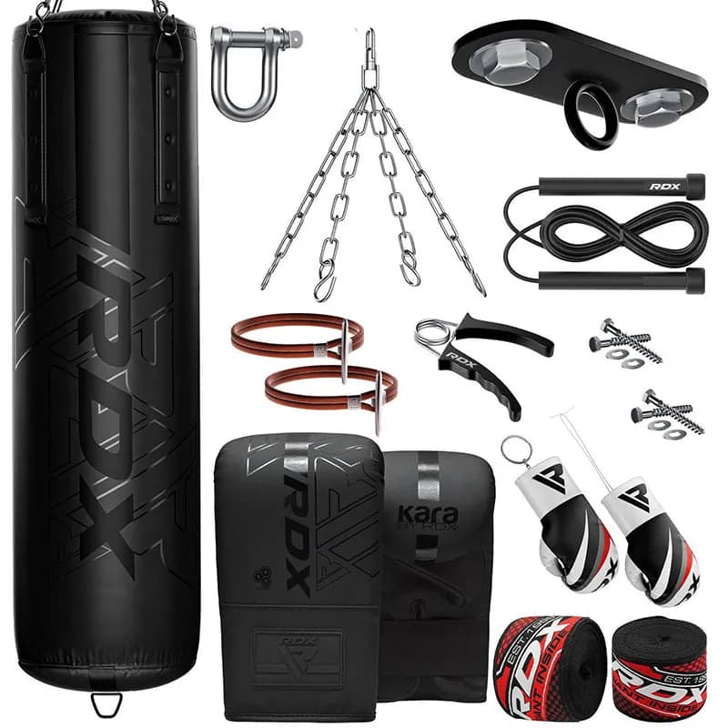 RDX F6 KARA 4ft / 5ft 13-in-1 Heavy Boxing Punch Bag & Mitts Set — image 1 of 1
