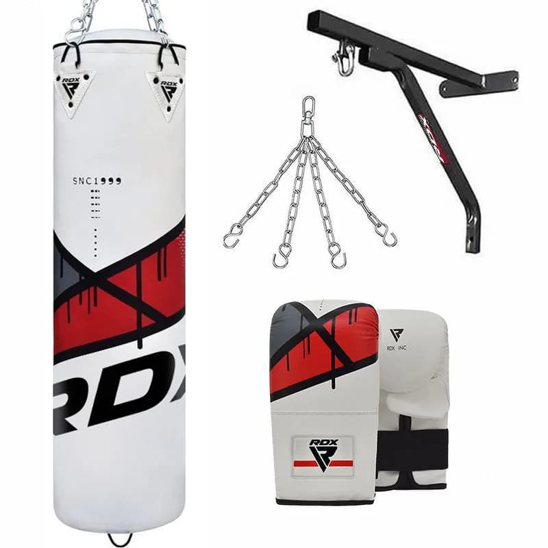 RDX F7 4ft / 5ft 4-in-1 Punch Bag with bag gloves & wall Bracket Set — image 1 of 1