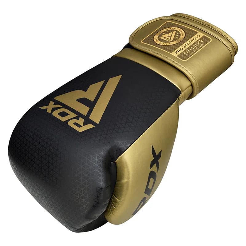 RDX L2 Mark Pro Sparring Boxing Gloves Hook and loop Black / Golden — image 1 of 1