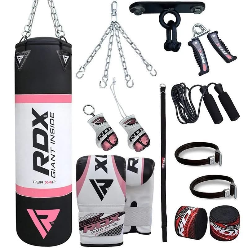 RDX X4 4ft 13-in-1 Heavy Boxing Punch Bag & Mitts Set — image 1 of 1