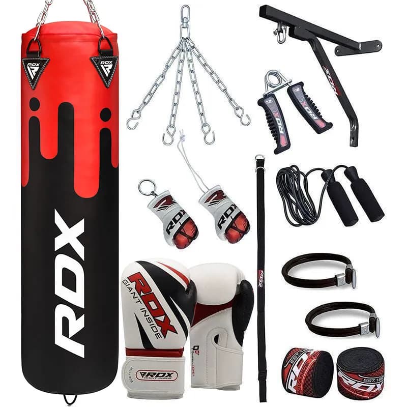 RDX F9 4ft / 5ft 17-in-1 Heavy Boxing Punch Bag & Gloves Set — image 1 of 1