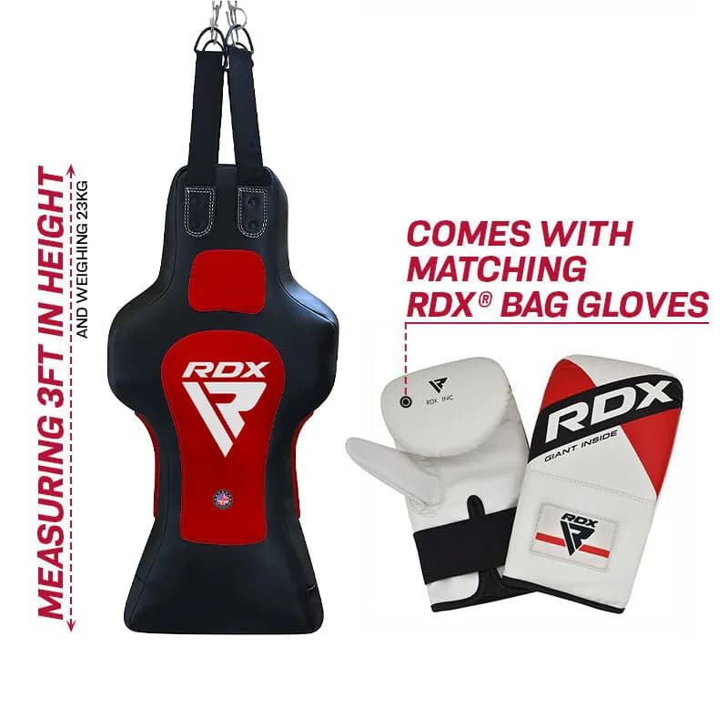 RDX TDR 3-in-1 Hanging Filled Face Punch Bag with Mitts Set — image 1 of 1