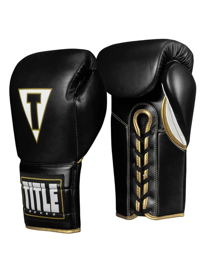 TITLE Boxeo Mexican Leather Lace Training Boxing Gloves Quatro — image 1 of 1