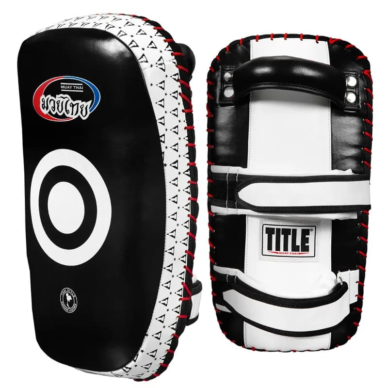 TITLE Muay Thai Leather Contoured Thai Pads (Pair) — image 1 of 1