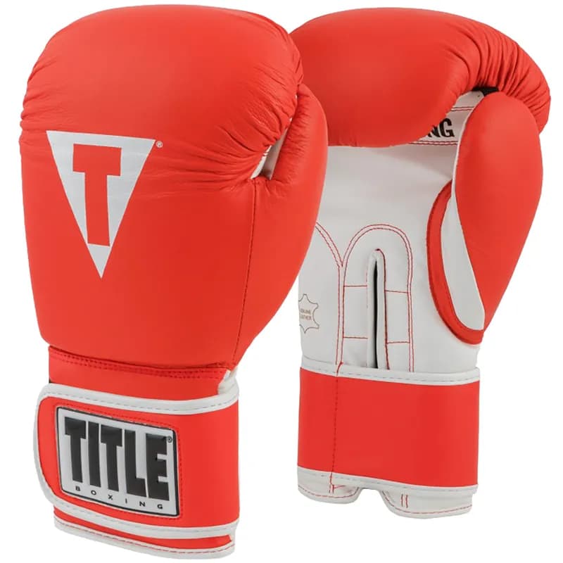 TITLE Boxing Pro Style Leather Training Boxing Gloves 3.0 — image 1 of 1