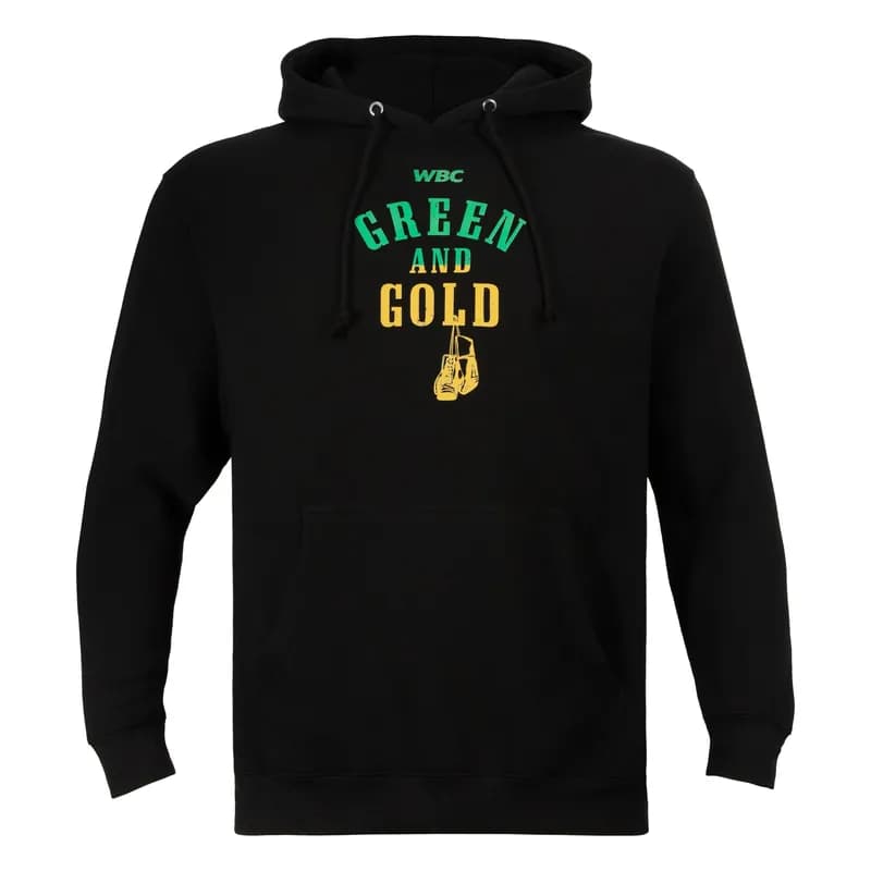 WBC By TITLE Boxing Green & Gold Hoodie — image 1 of 1
