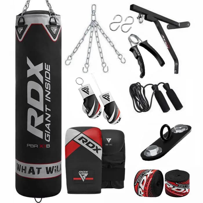 RDX X1 14pc 4ft/5ft Punch Bag with Mitts Home Gym Set — image 1 of 1