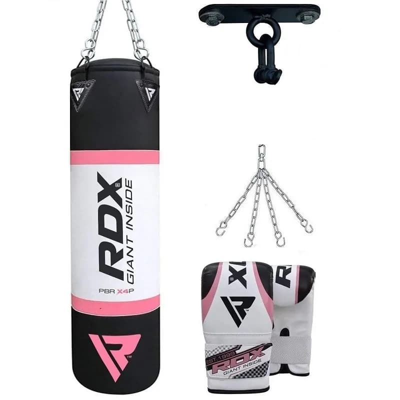 RDX X4 4ft 4-in-1 Punch Bag with Gloves & Ceiling Hook Set — image 1 of 1