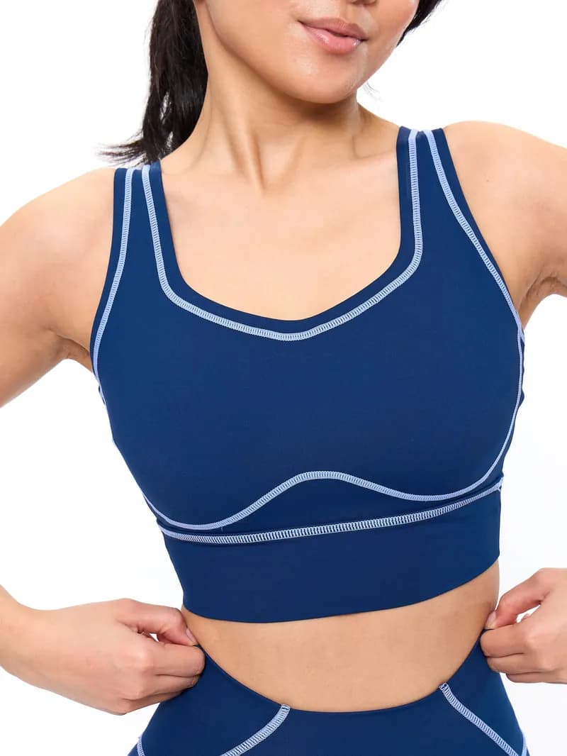 Airbrush Hourglass Sports Bra - Indigo Shadow — image 1 of 1
