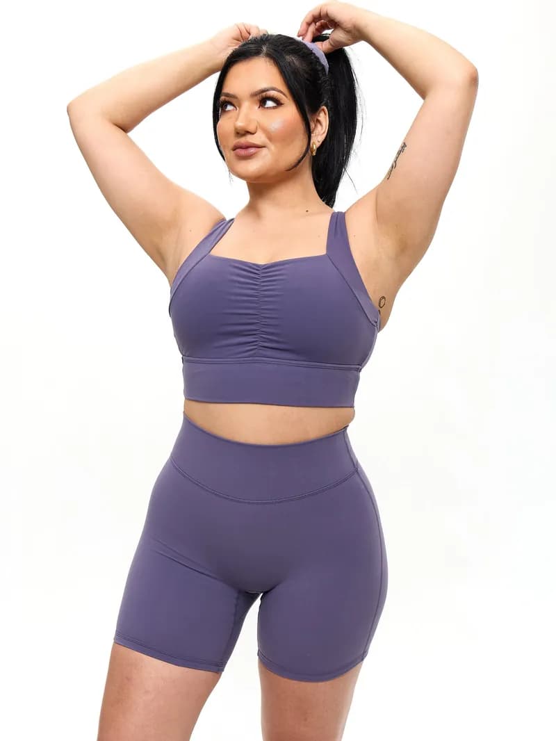Bloom Sports Bra - Shadow Berry — image 1 of 1