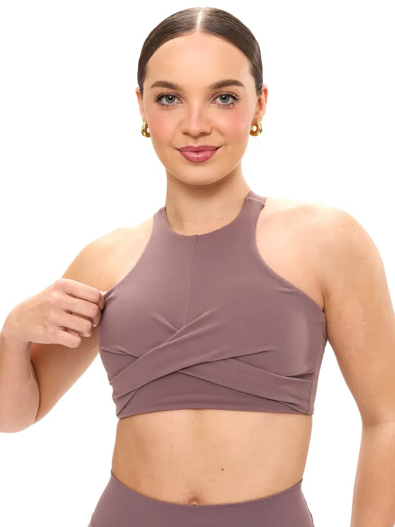 Candy Crew Sports Bra - Mocha Berry — image 1 of 1