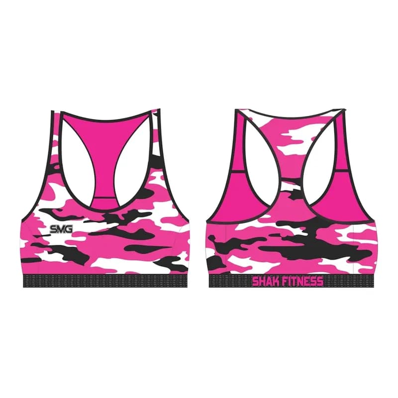 Colorado Fleece Sports Bra - Pink Camo — image 1 of 1