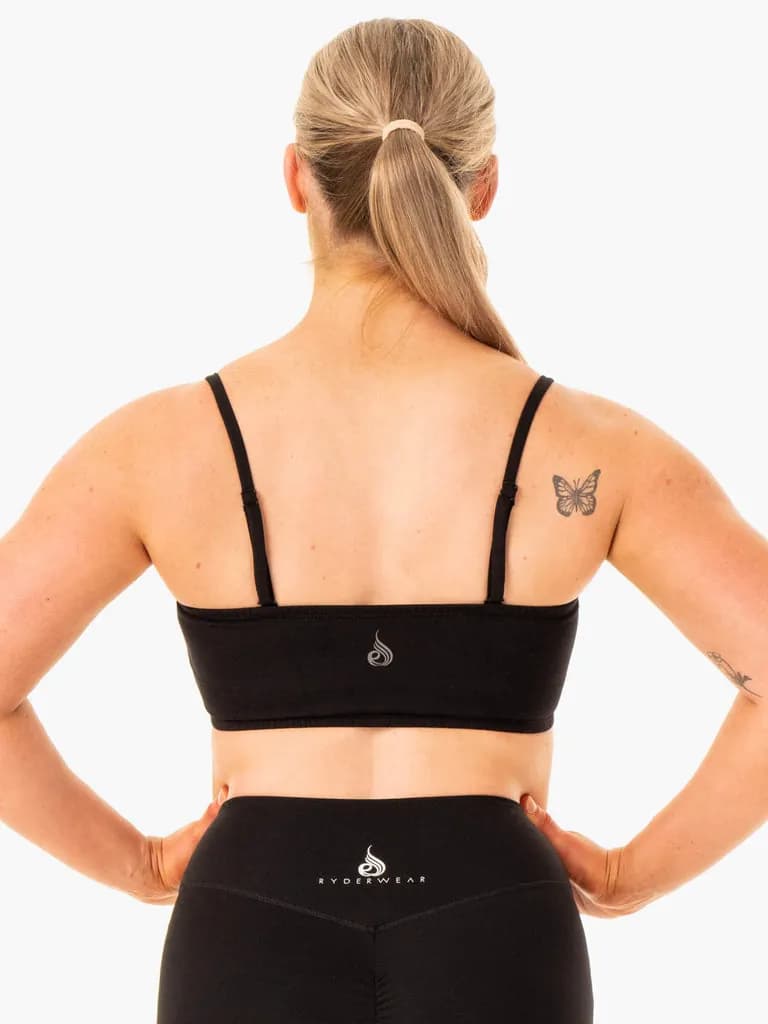 Convertible Bandeau Sports Bra - Black — image 1 of 1
