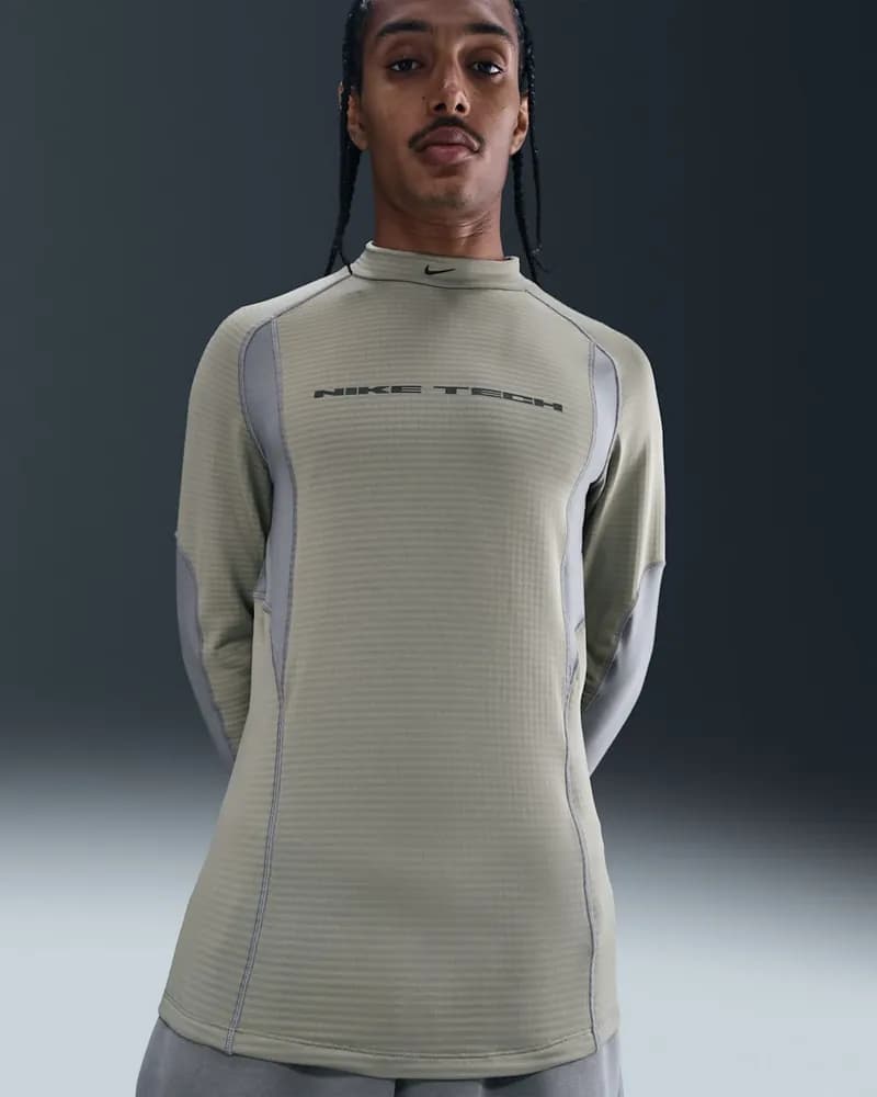 Base Layer Long Sleeve Waist Top - Heather Grey
