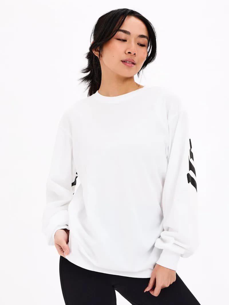Break Long Sleeve Tee - White — image 1 of 1