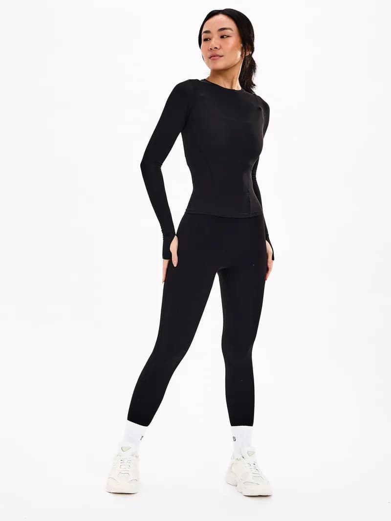 Halo Long Sleeve Hip Tee - Onyx Black — image 1 of 1