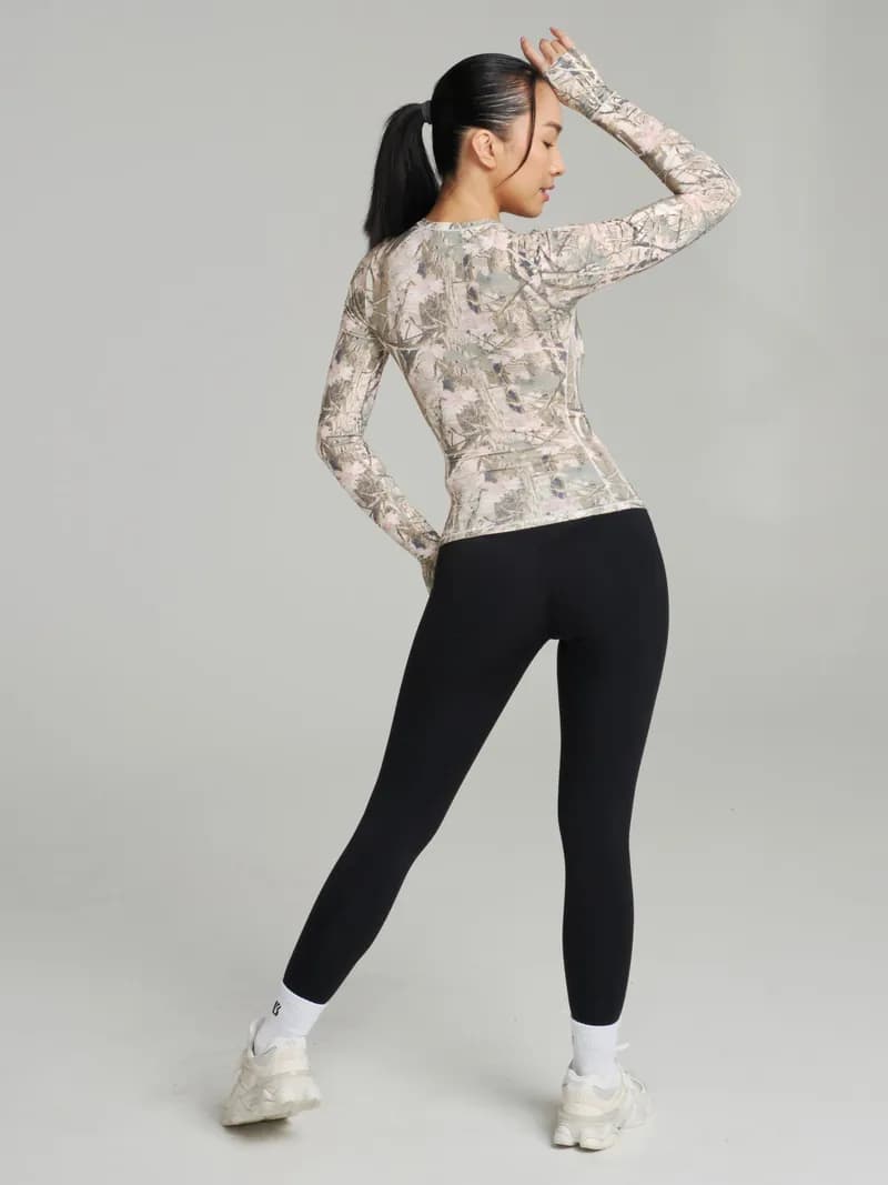 Halo Long Sleeve Hip Tee - Pink Camo — image 1 of 1