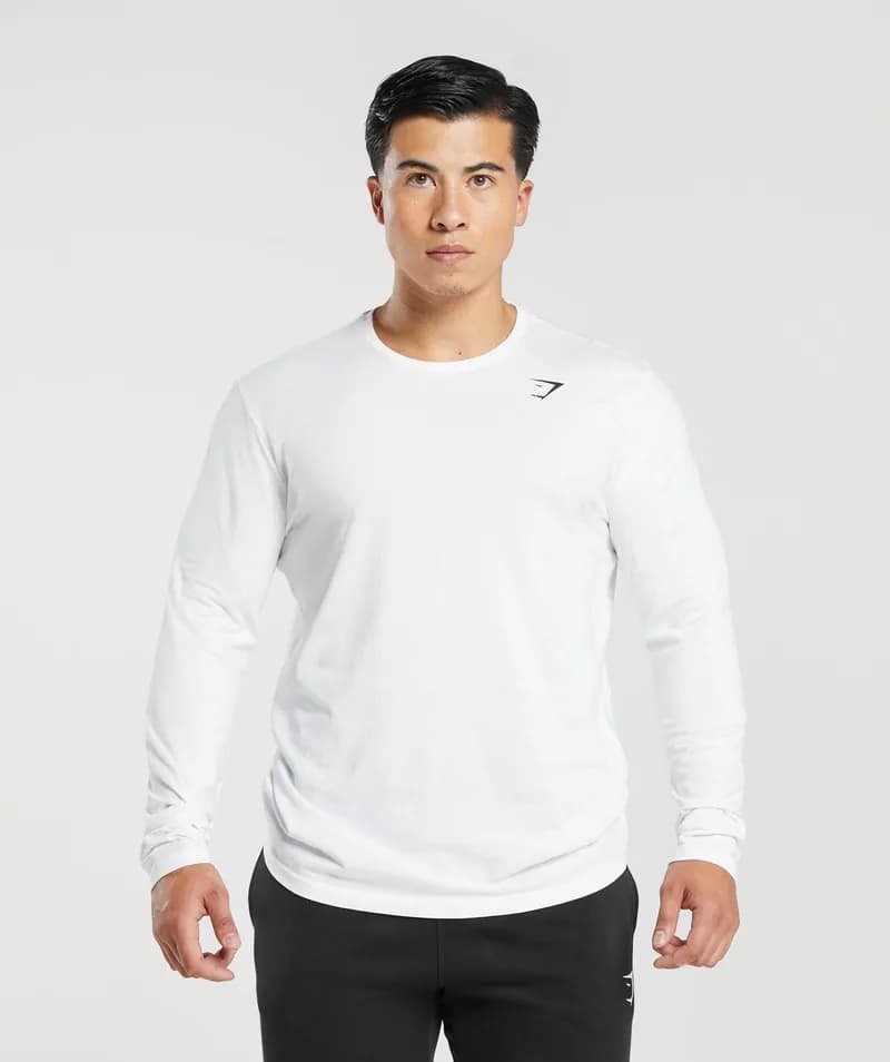 Lifting Club Long Sleeve Tee - White — image 1 of 1