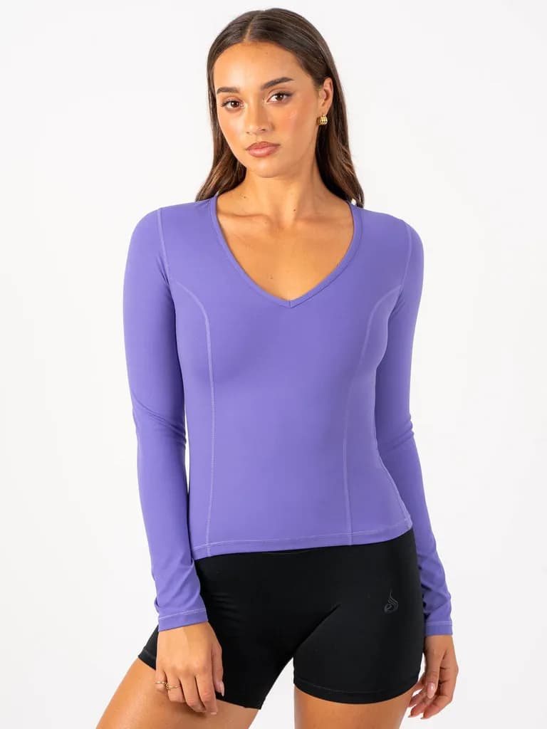 NKD Align Long Sleeve Training Top - Purple — image 1 of 1
