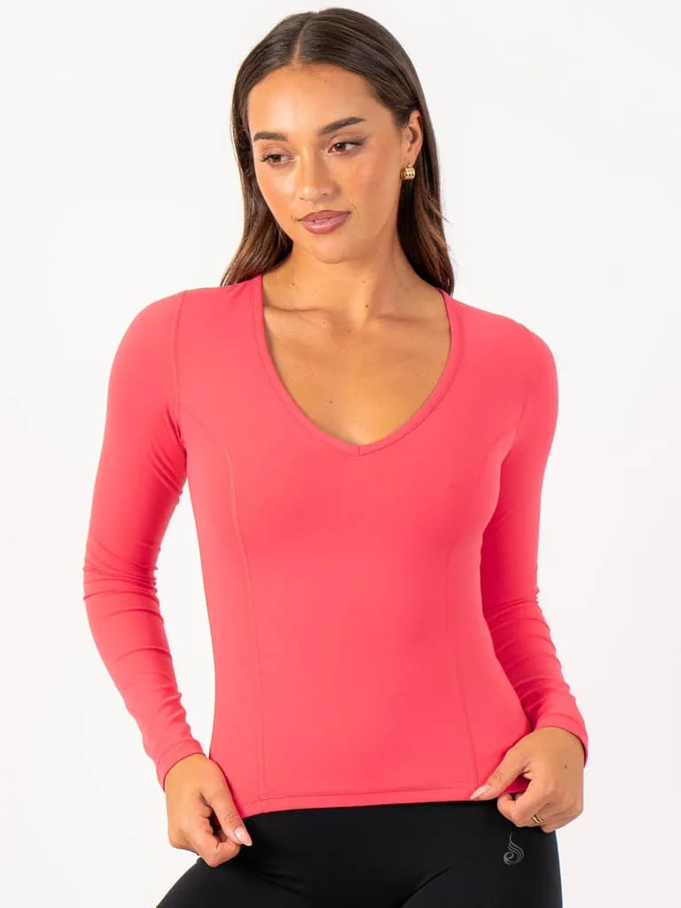 NKD Align Long Sleeve Training Top - Watermelon — image 1 of 1