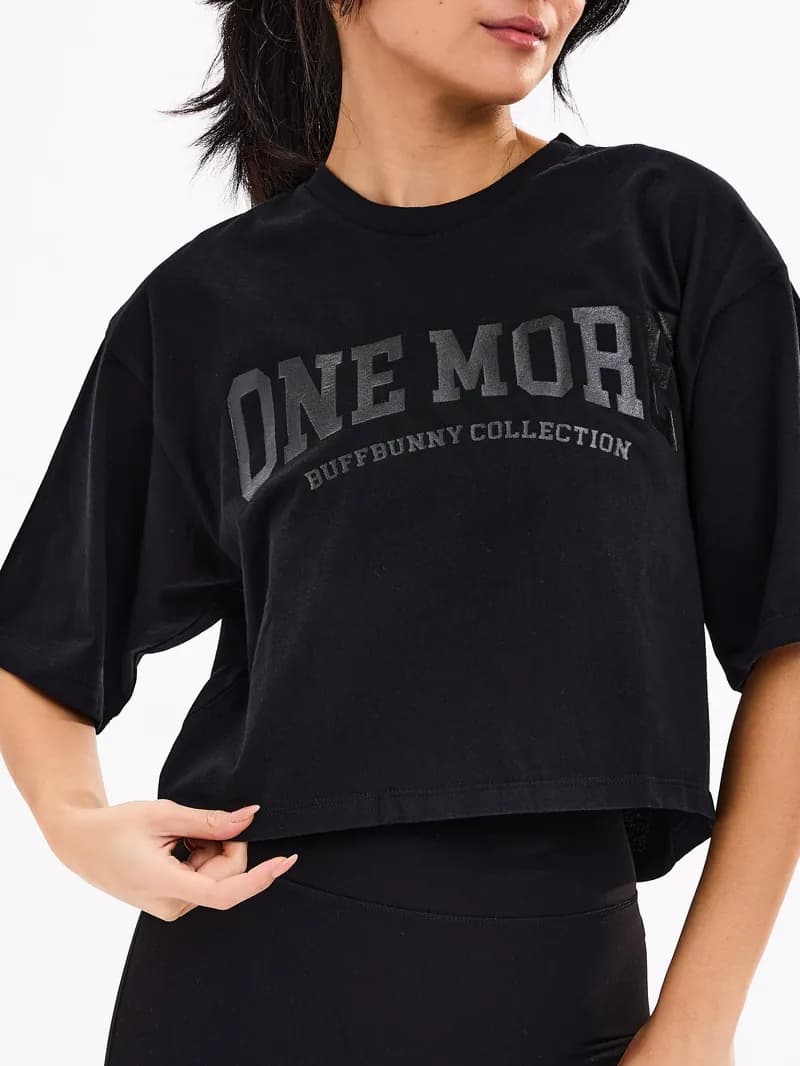 One More Crop Tee - Black — image 1 of 1