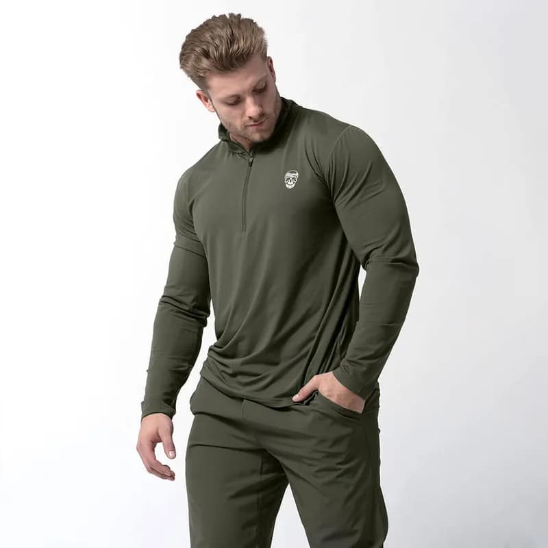 Performance Quarter Zip - OD Green — image 1 of 1