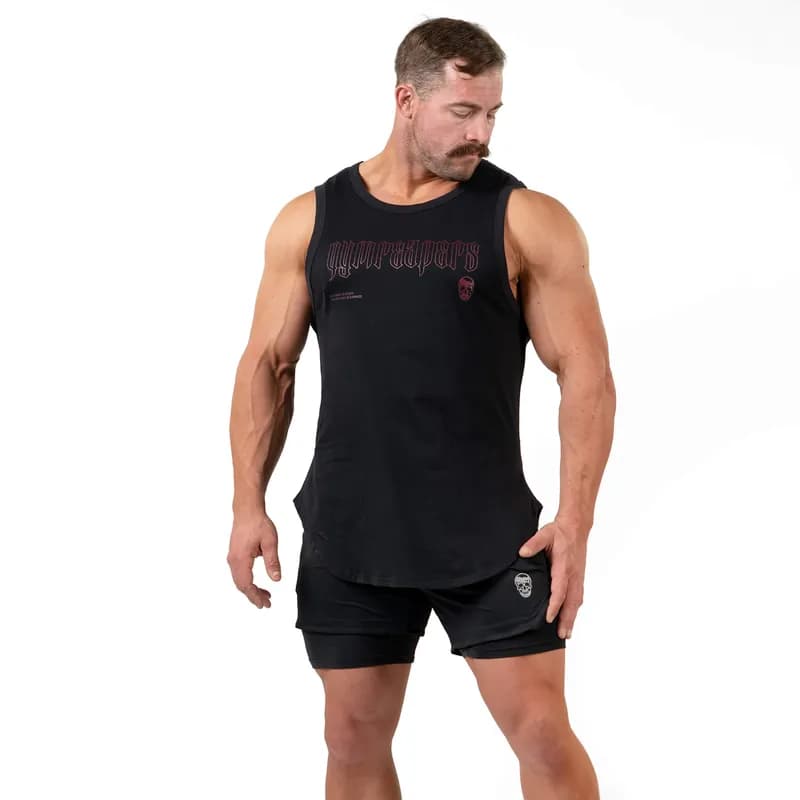 Icon Cut Off Tank - Maroon — image 1 of 1