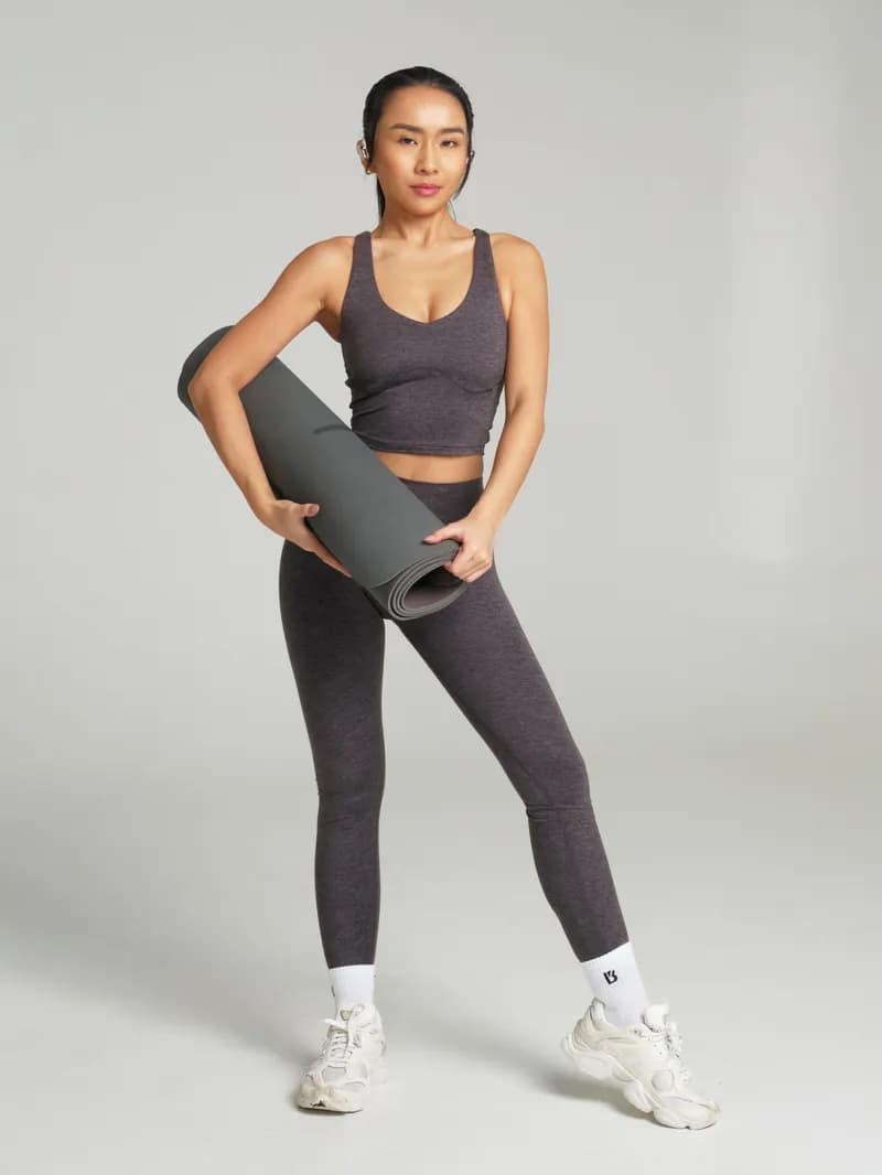 Dream Heathered Legging - Heather Charcoal — image 1 of 1
