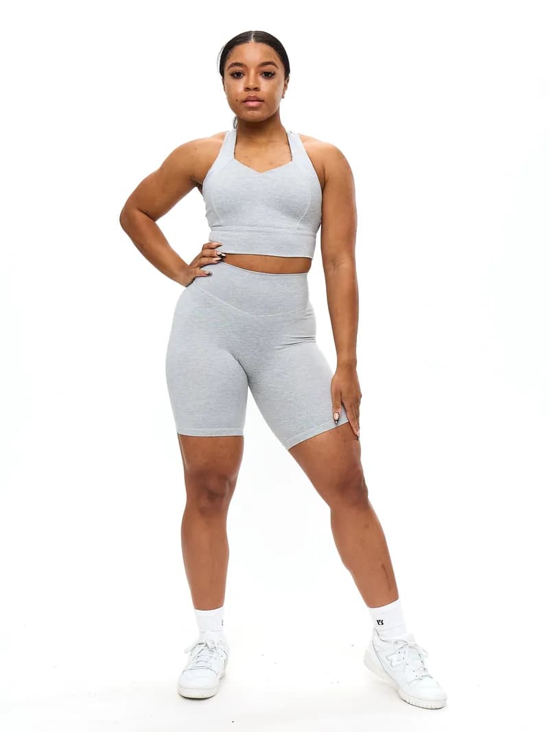 Dream Heathered Sports Bra - Heather Grey — image 1 of 1