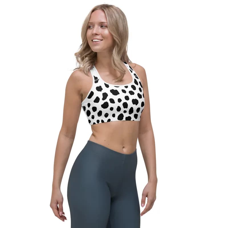 Elysium Sports Bra - Dalmation Print — image 1 of 1