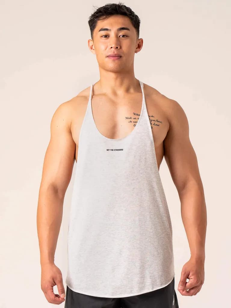 Emerge Arnie T-Back - Snow Grey Marl — image 1 of 1
