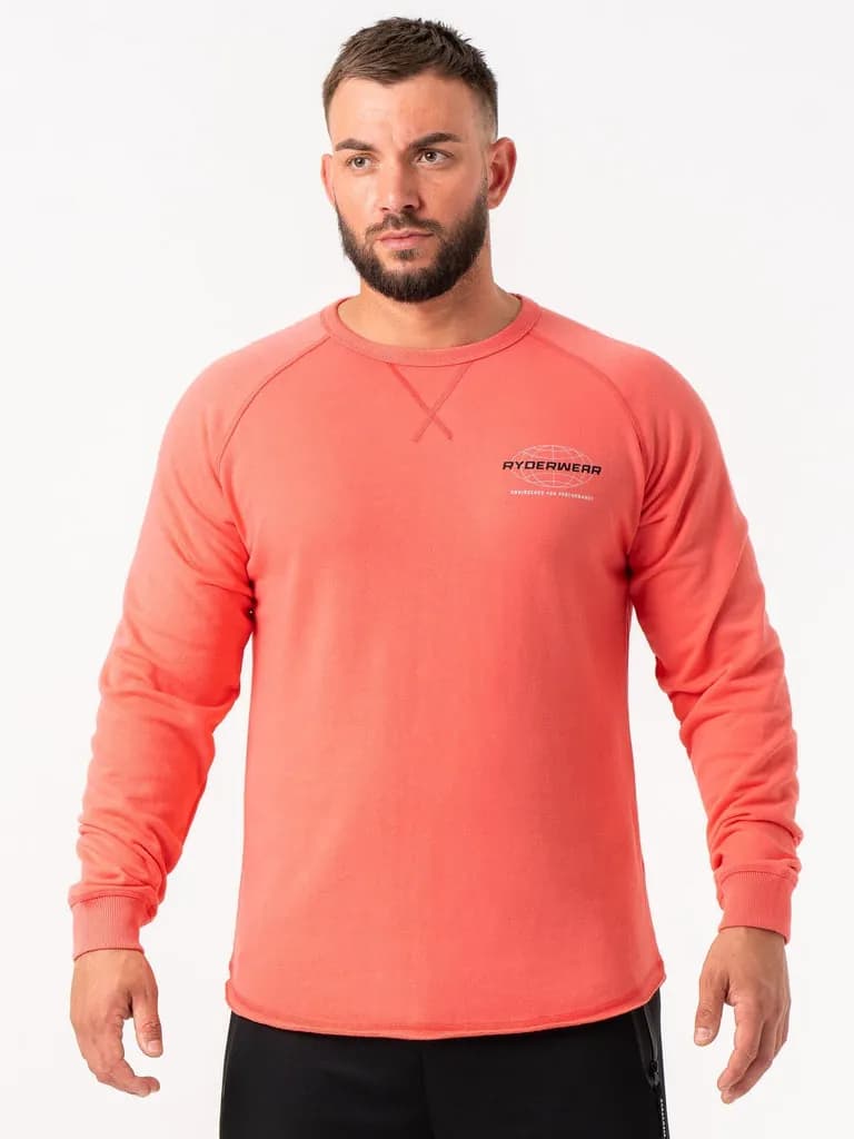 Energy Crew Neck - Coral — image 1 of 1