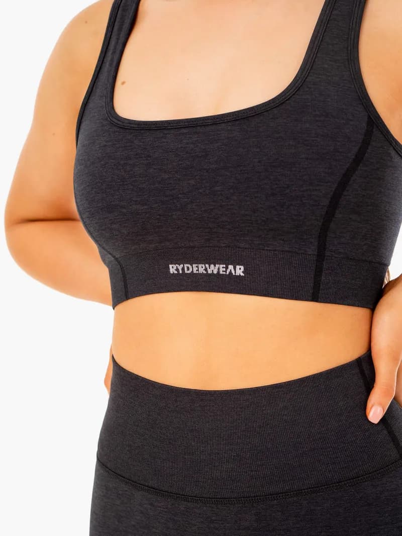 Enhance Seamless Sports Bra - Black — image 1 of 1