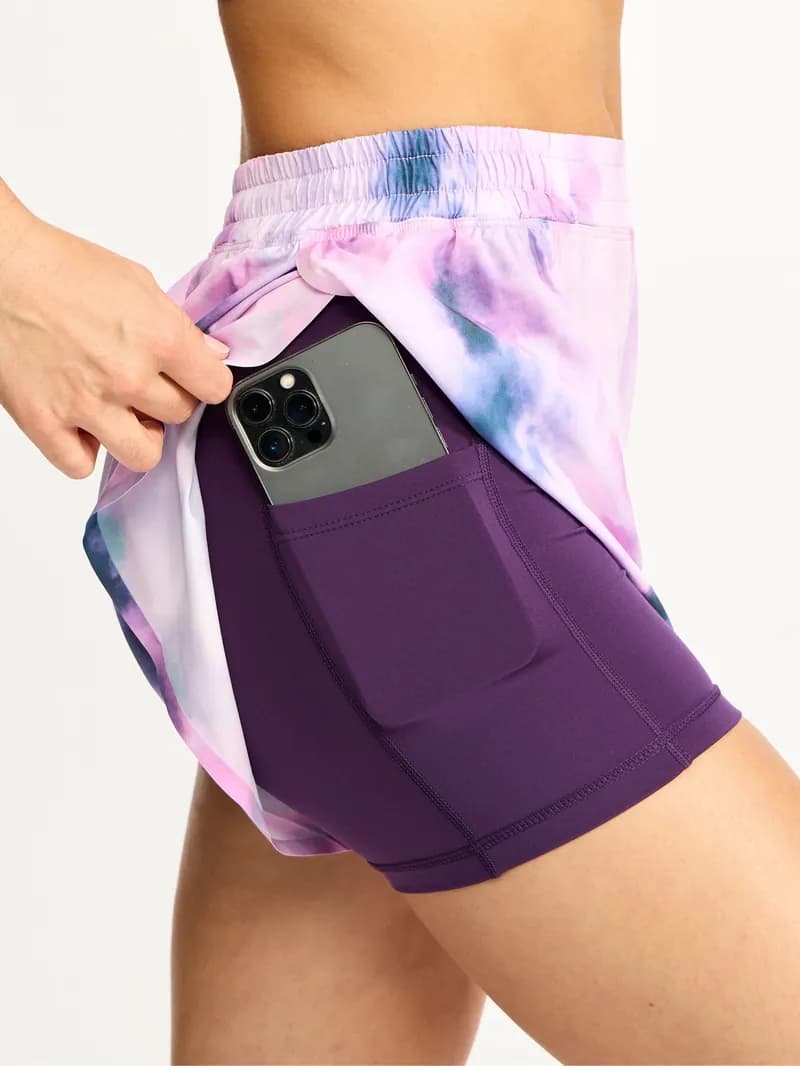 Flirty Flo Short Boyshort - Purple Swirl Print — image 1 of 1