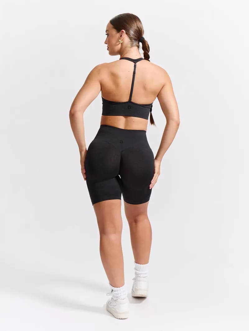 Halter Seamless Sports Bra - Charcoal — image 1 of 1