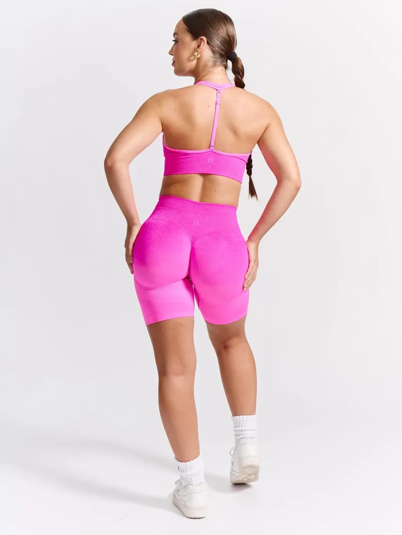 Halter Seamless Sports Bra - Hot Pink Ombre — image 1 of 1