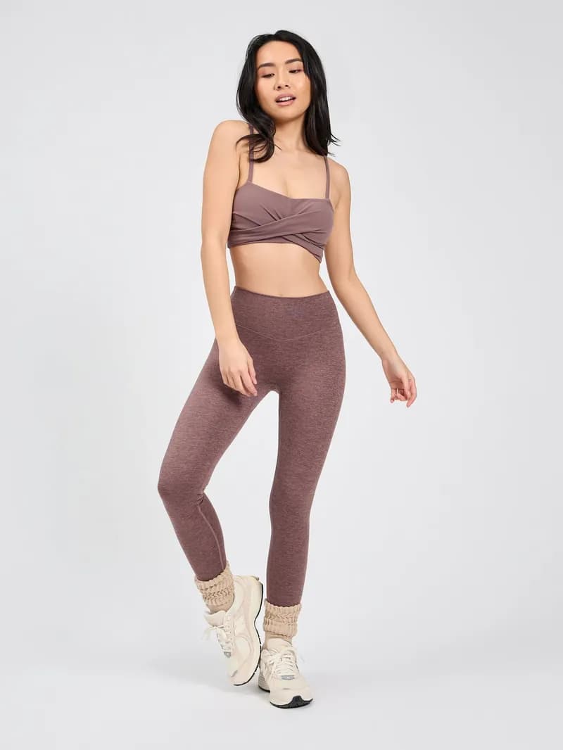 Ivy Wrap Sports Bra - Mocha Berry — image 1 of 1