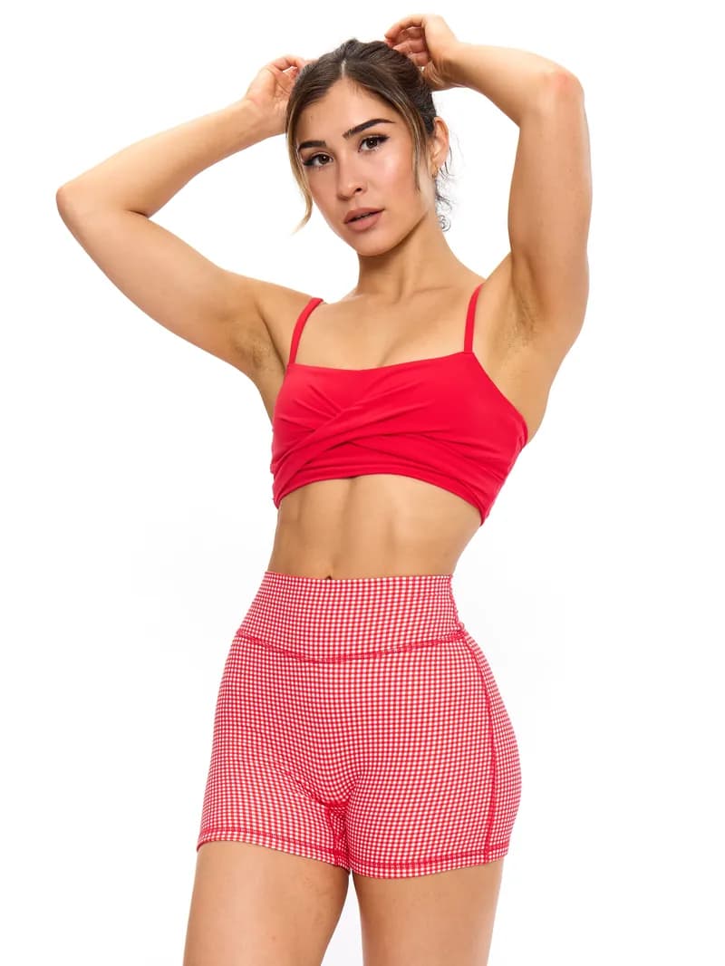 Ivy Wrap Sports Bra - Salsa Red — image 1 of 1